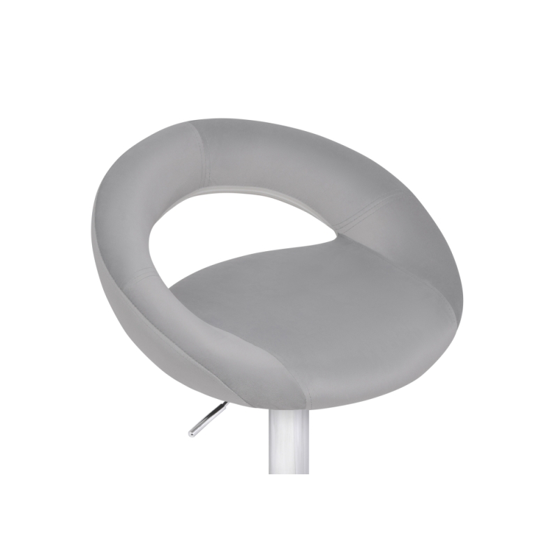 Барный стул Oazis gray fabric / chrome