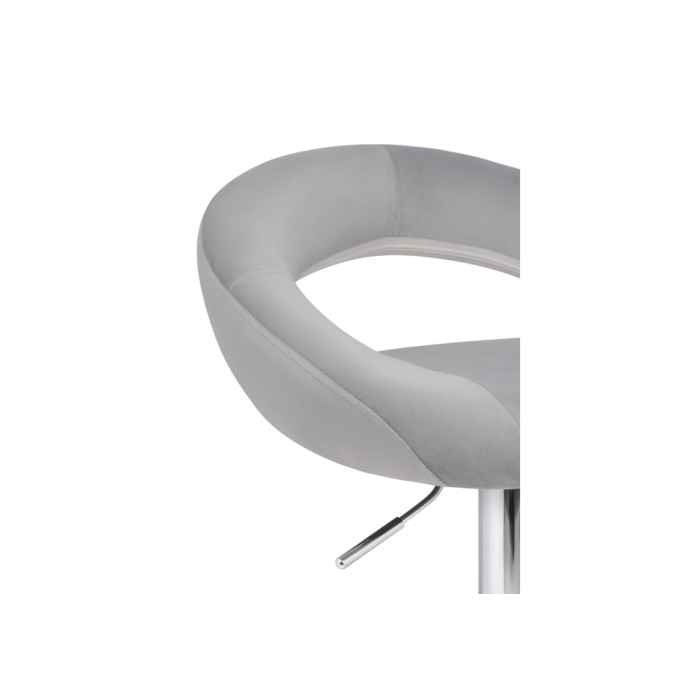 Барный стул Oazis gray fabric / chrome