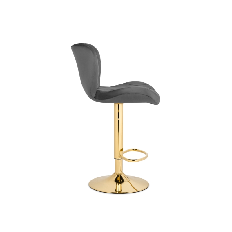 Барный стул Porch dark gray / golden