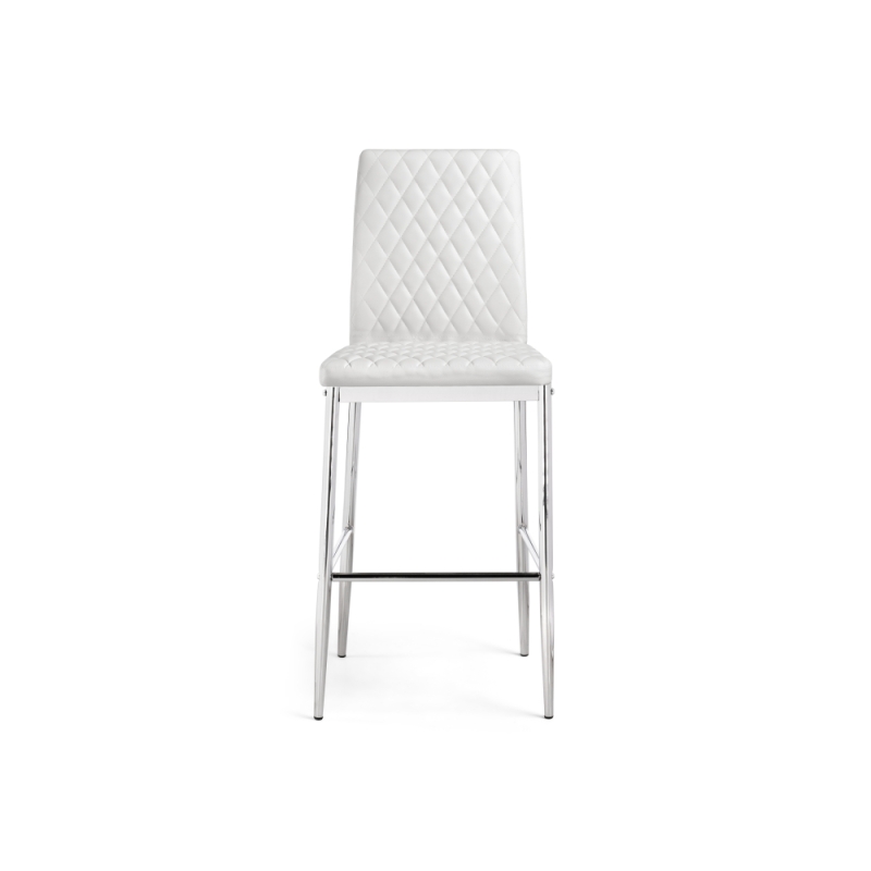 Барный стул Teon white / chrome
