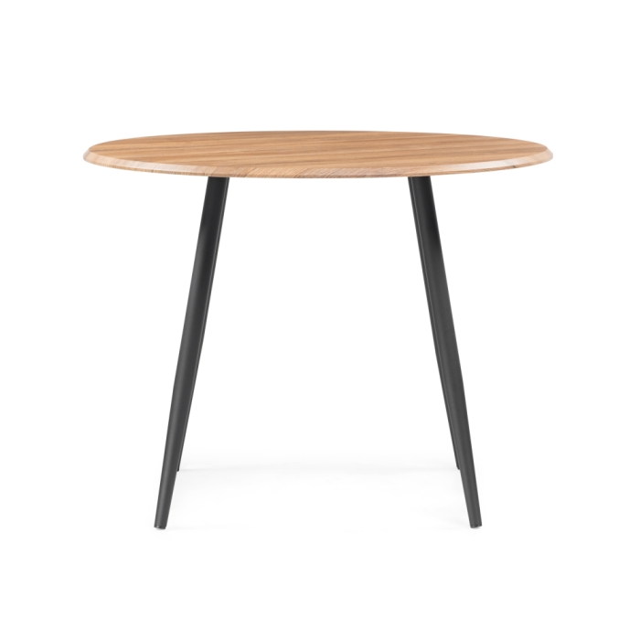 Деревянный стол Абилин 100х76 дуб вотан / черный матовый