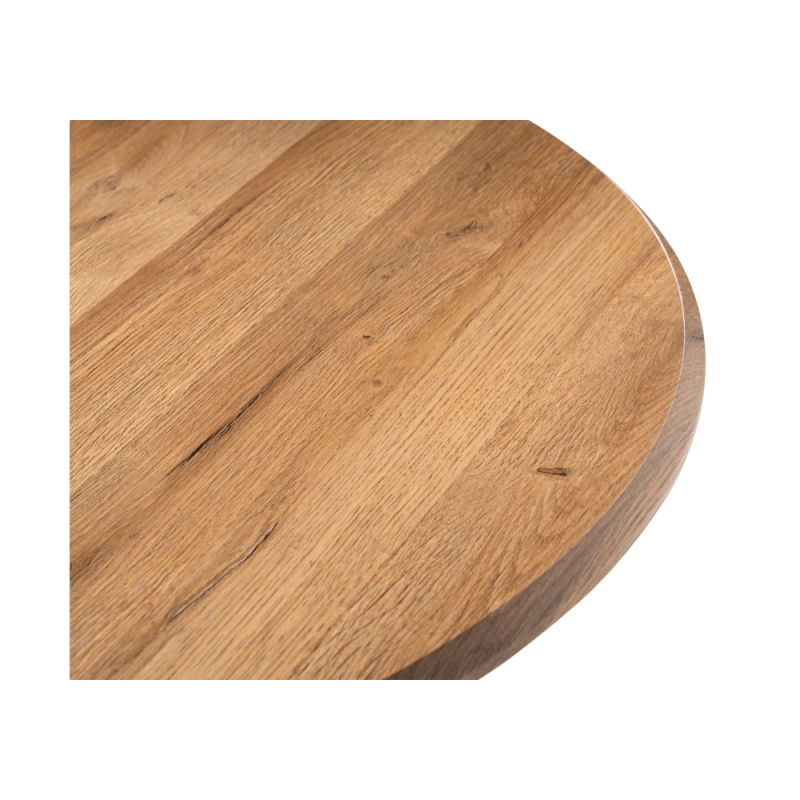 Деревянный стол Абилин 100х76 дуб вотан / черный матовый