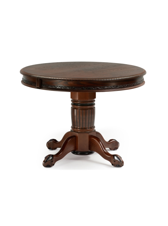 Стол деревянный Альфред орех / коричневая патина