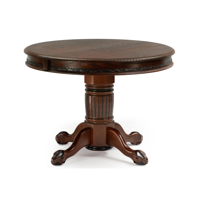 Стол деревянный Альфред орех / коричневая патина