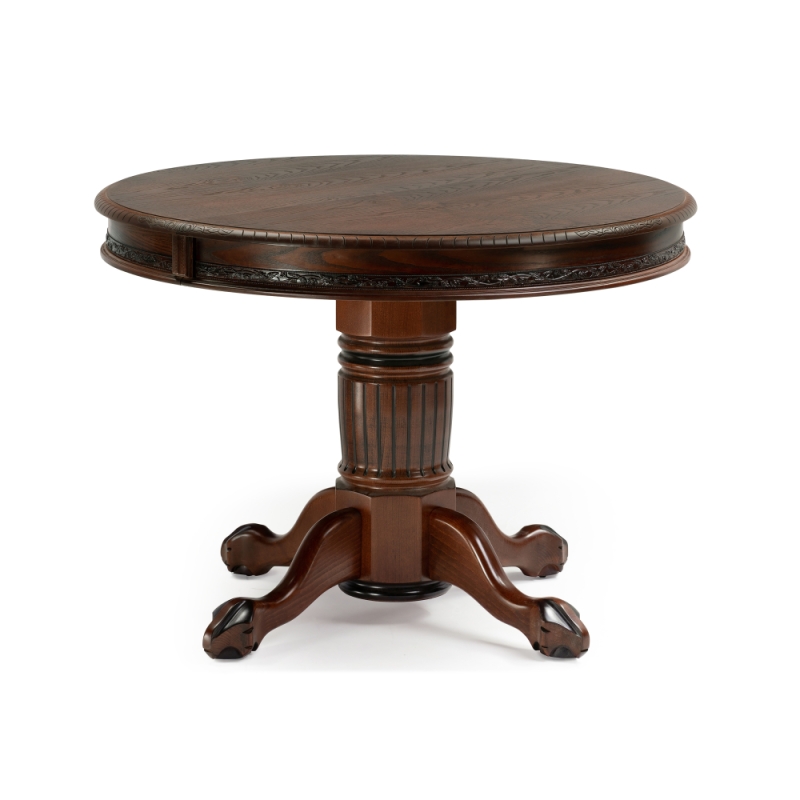 Стол деревянный Альфред орех / коричневая патина