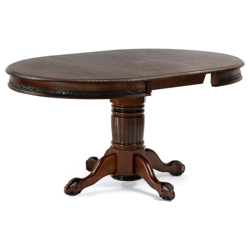 Стол деревянный Альфред орех / коричневая патина