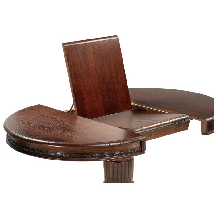 Стол деревянный Альфред орех / коричневая патина