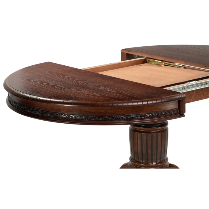 Стол деревянный Альфред орех / коричневая патина