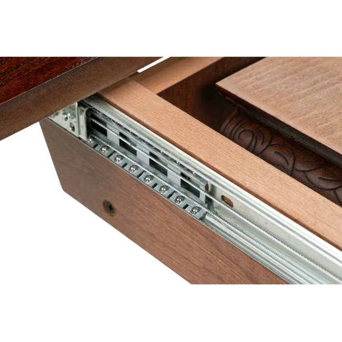 Стол деревянный Альфред орех / коричневая патина