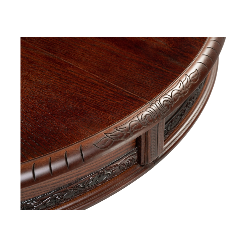 Стол деревянный Альфред орех / коричневая патина