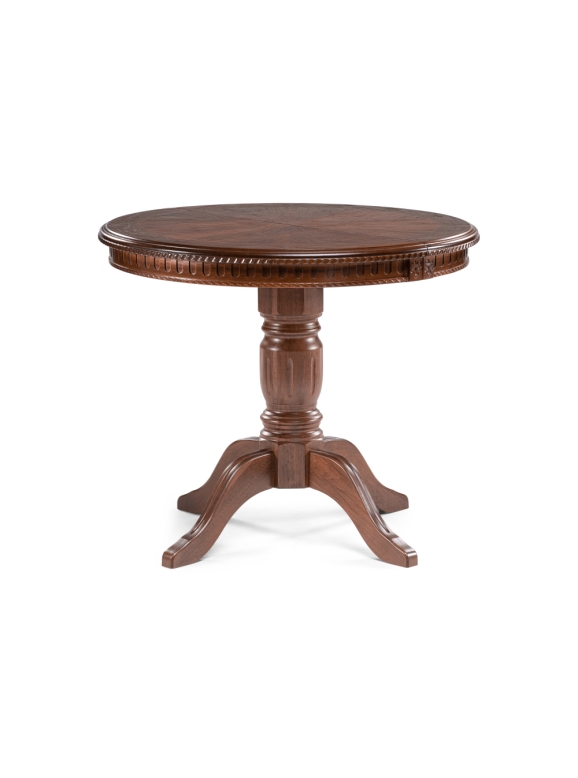 Деревянный стол Долерит 90(120)х90х76 орех миланский