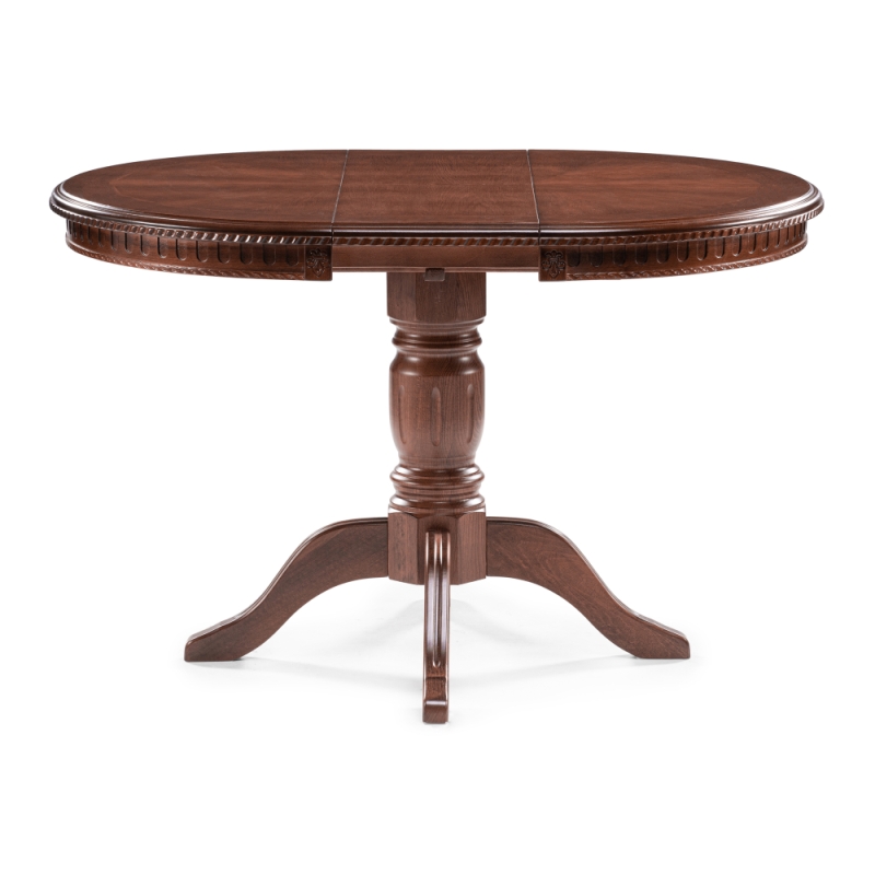 Деревянный стол Долерит 90(120)х90х76 орех миланский