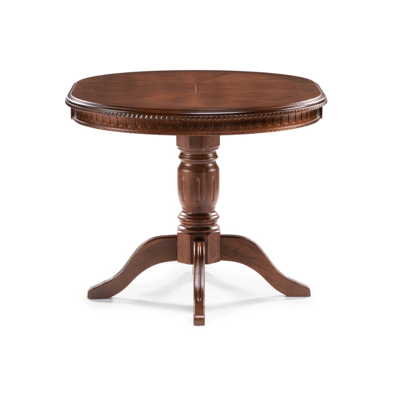 Деревянный стол Долерит 90(120)х90х76 орех миланский