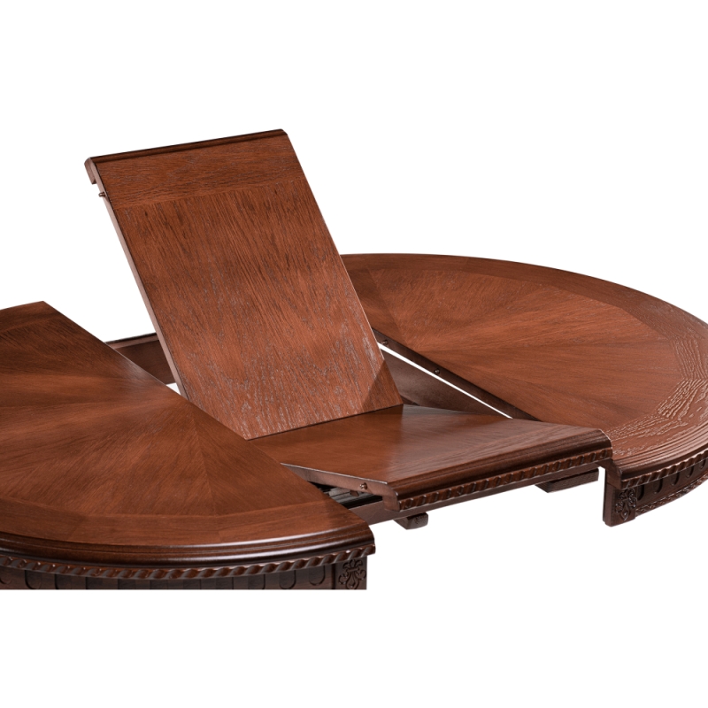 Деревянный стол Долерит 90(120)х90х76 орех миланский