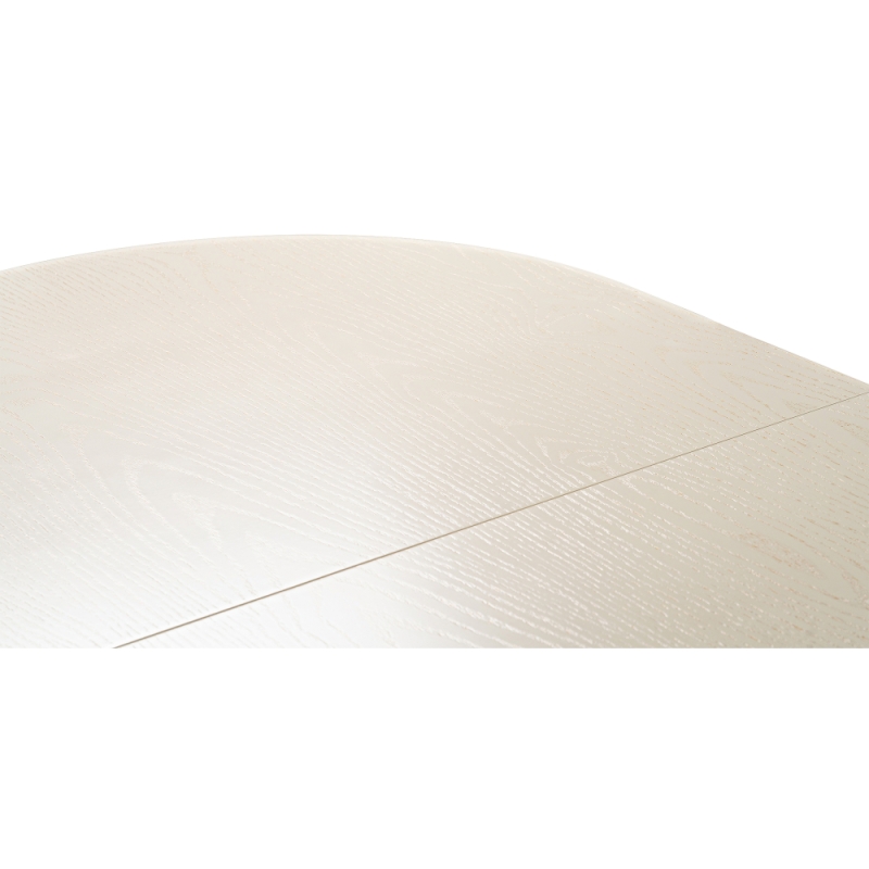 Деревянный стол Джил 140(180)х80х78 слоновая кость с золотой патиной