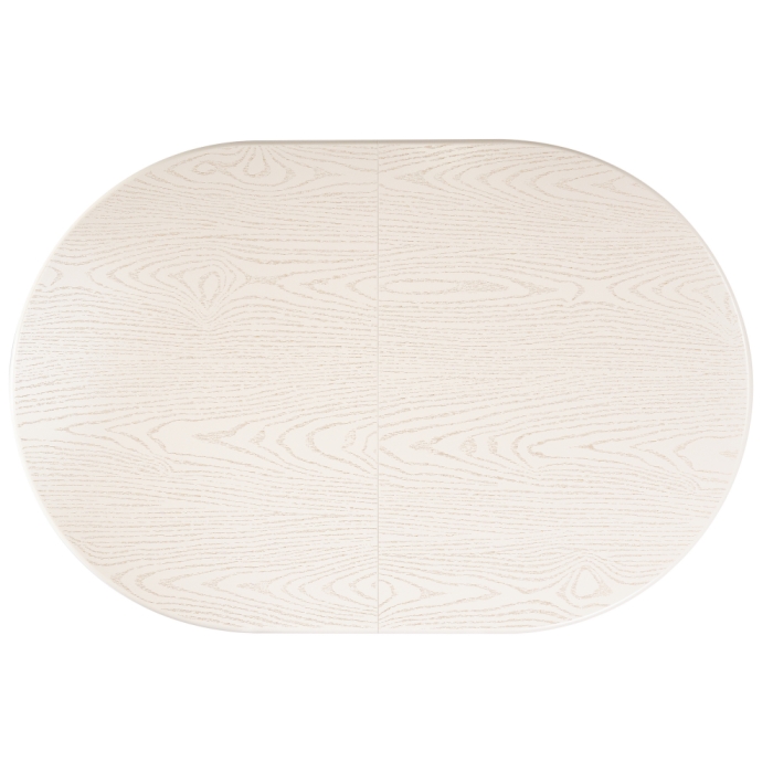 Деревянный стол Джил 140(180)х80х78 слоновая кость с золотой патиной