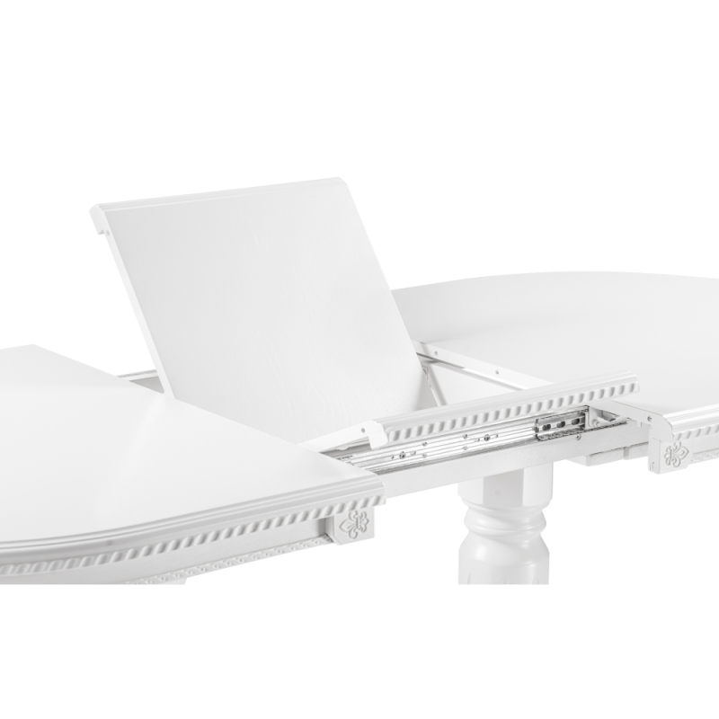 Деревянный стол Эритрин 140(180)х80х77 белый / белый