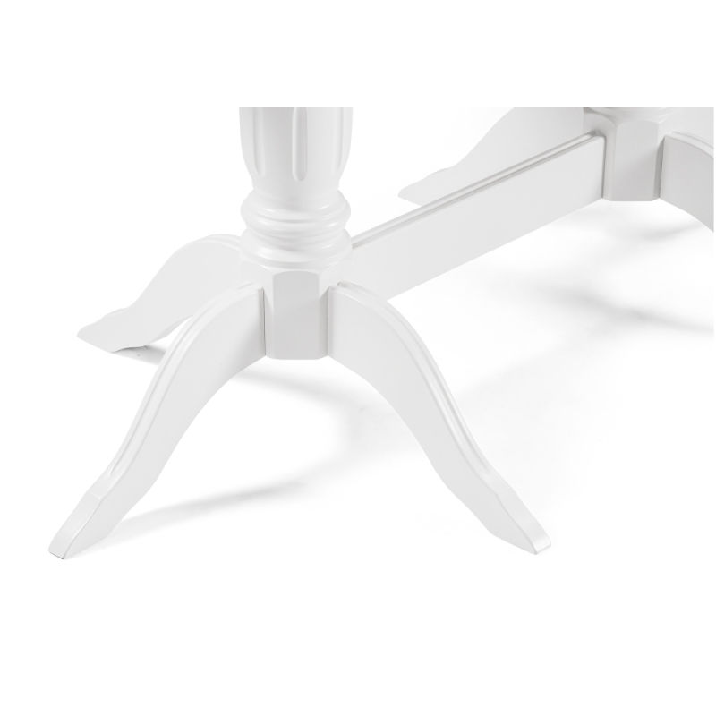 Деревянный стол Эритрин 140(180)х80х77 белый / белый