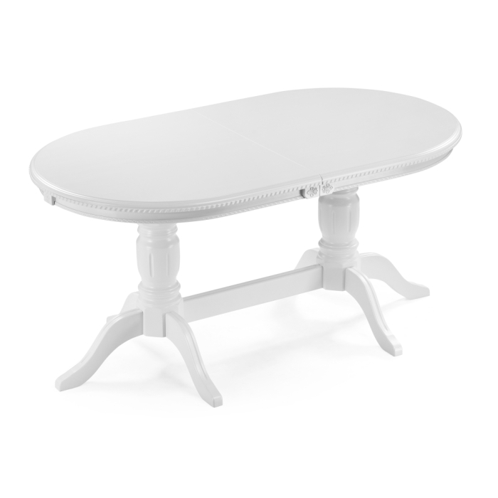 Деревянный стол Эвклаз 160(200)х90х77 белый / белый