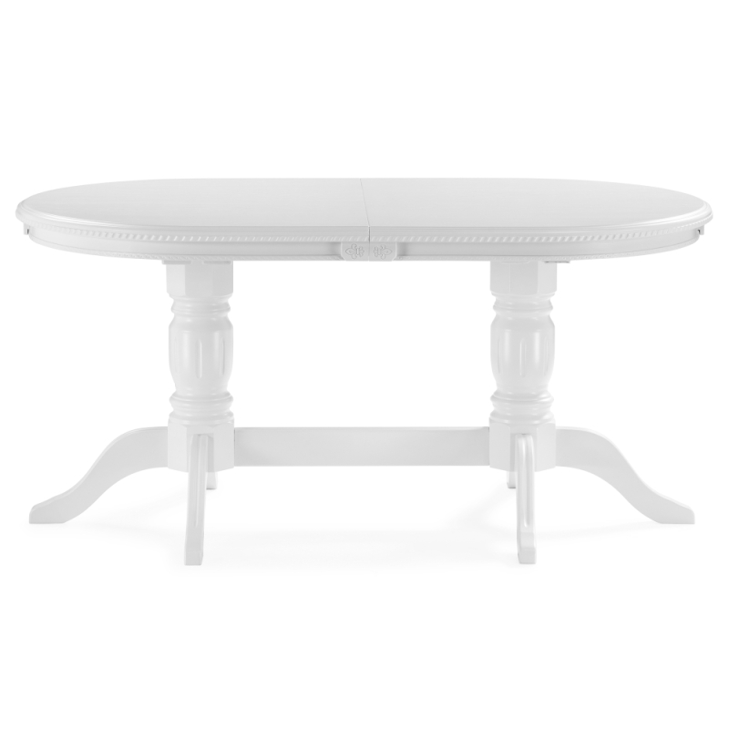 Деревянный стол Эвклаз 160(200)х90х77 белый / белый