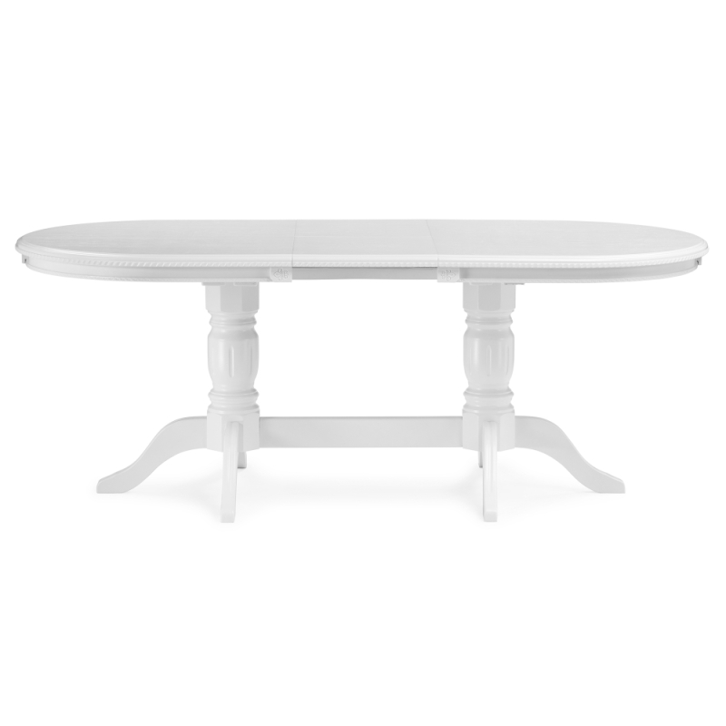 Деревянный стол Эвклаз 160(200)х90х77 белый / белый