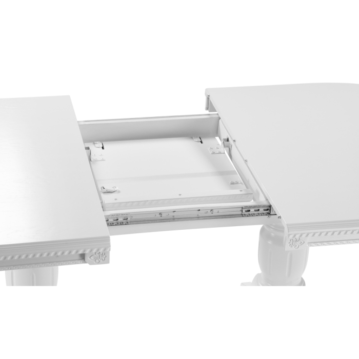 Деревянный стол Эвклаз 160(200)х90х77 белый / белый