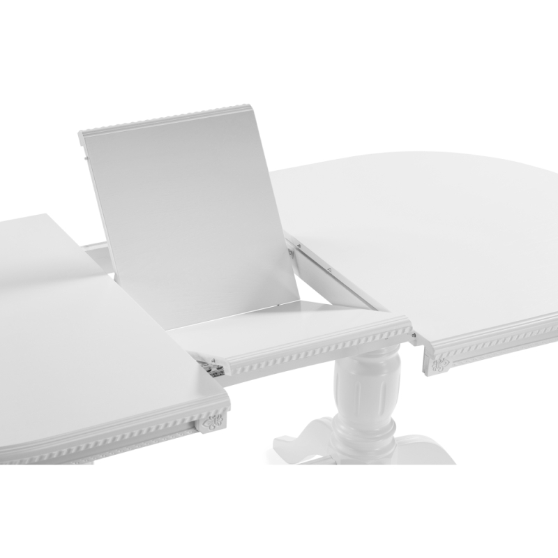 Деревянный стол Эвклаз 160(200)х90х77 белый / белый