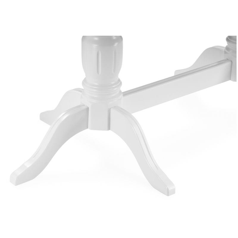 Деревянный стол Эвклаз 160(200)х90х77 белый / белый