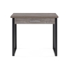 Деревянный стол Ибби 90(128)х64х77 рошелье / черный матовый