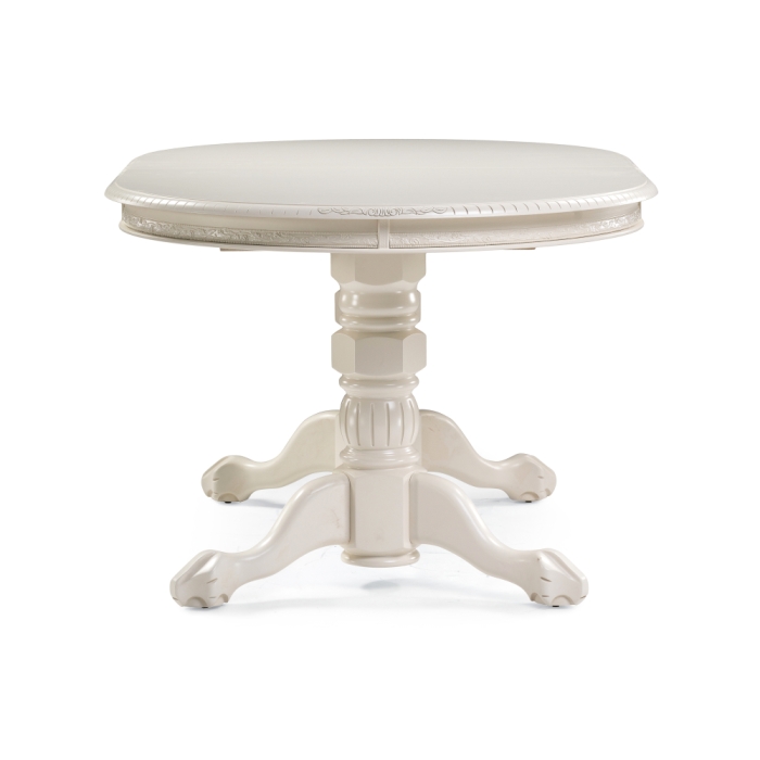 Деревянный стол Кантри 160(200-240)х107х78 слоновая кость