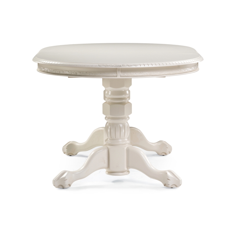 Деревянный стол Кантри 160(200-240)х107х78 слоновая кость