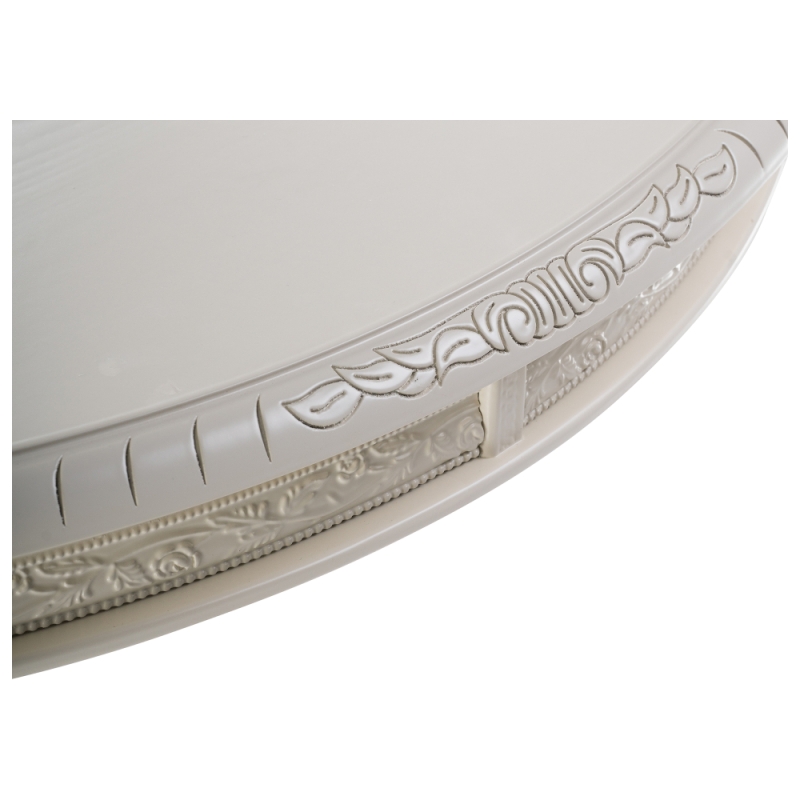 Деревянный стол Кантри 160(200-240)х107х78 слоновая кость