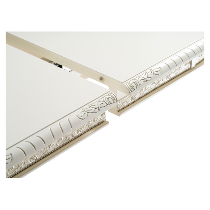 Деревянный стол Кантри 160(200-240)х107х78 слоновая кость