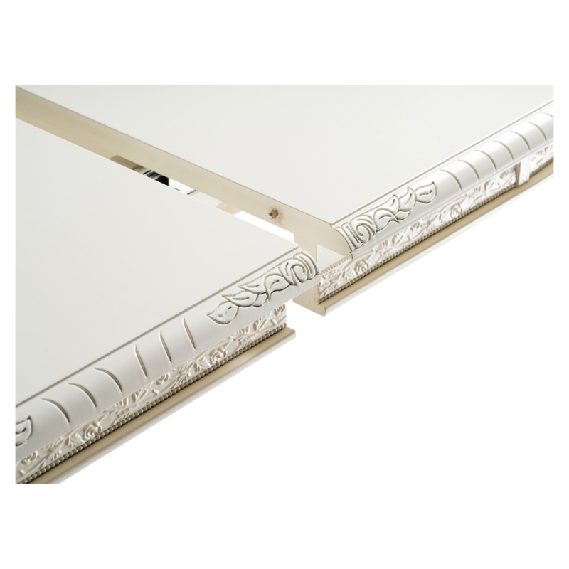 Деревянный стол Кантри 160(200-240)х107х78 слоновая кость