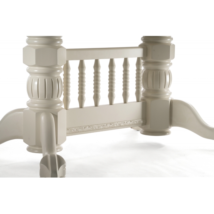 Деревянный стол Кантри 160(200-240)х107х78 слоновая кость