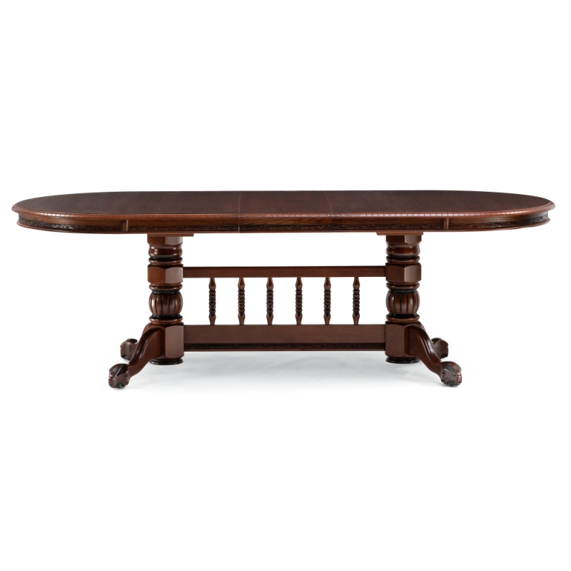 Деревянный стол Кантри 200(280)х107х79 орех / коричневая патина