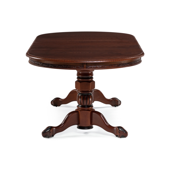 Деревянный стол Кантри 200(280)х107х79 орех / коричневая патина