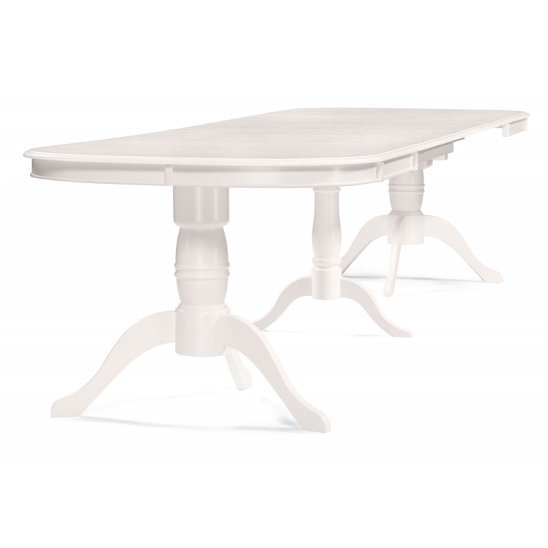 Деревянный стол Louvre 160(337)х106х76 butter white