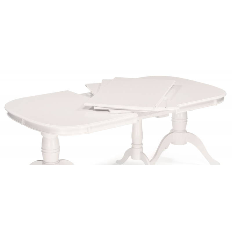 Деревянный стол Louvre 160(337)х106х76 butter white