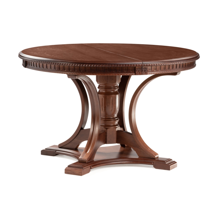 Деревянный стол Нозеан 120(160)х120х76 орех миланский