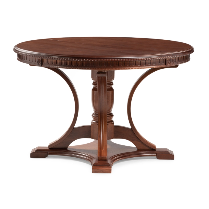 Деревянный стол Нозеан 120(160)х120х76 орех миланский