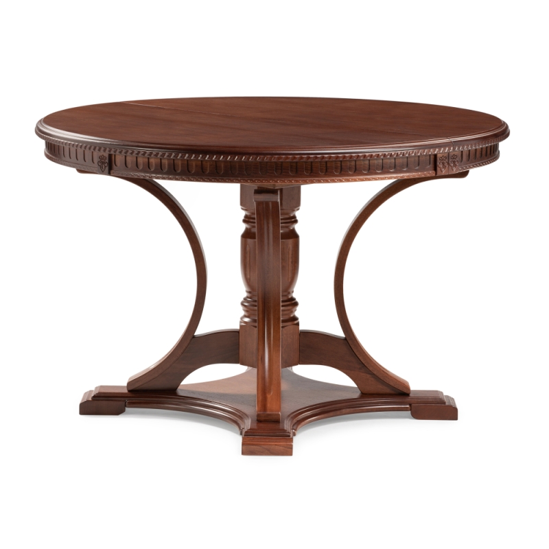 Деревянный стол Нозеан 120(160)х120х76 орех миланский