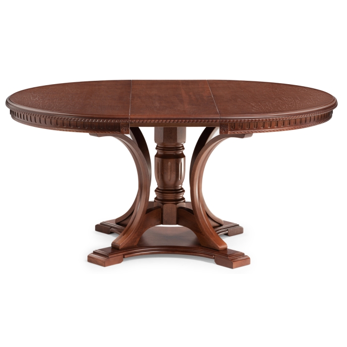 Деревянный стол Нозеан 120(160)х120х76 орех миланский