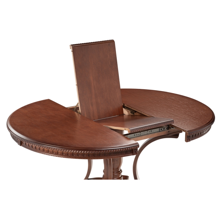 Деревянный стол Нозеан 120(160)х120х76 орех миланский