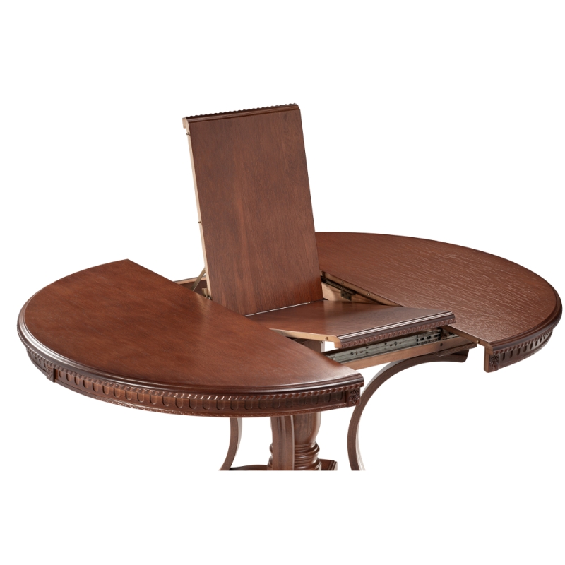 Деревянный стол Нозеан 120(160)х120х76 орех миланский