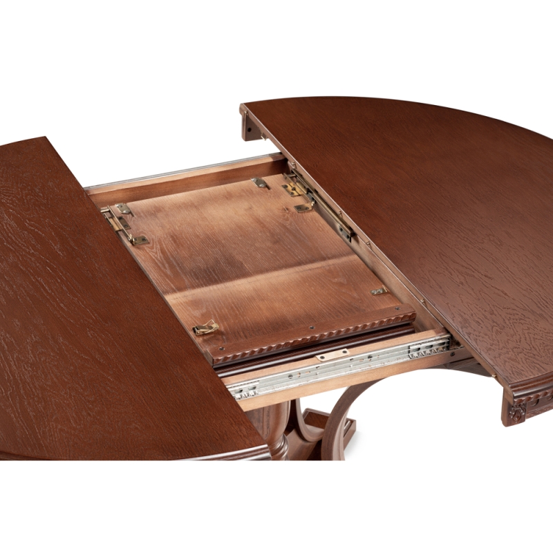 Деревянный стол Нозеан 120(160)х120х76 орех миланский