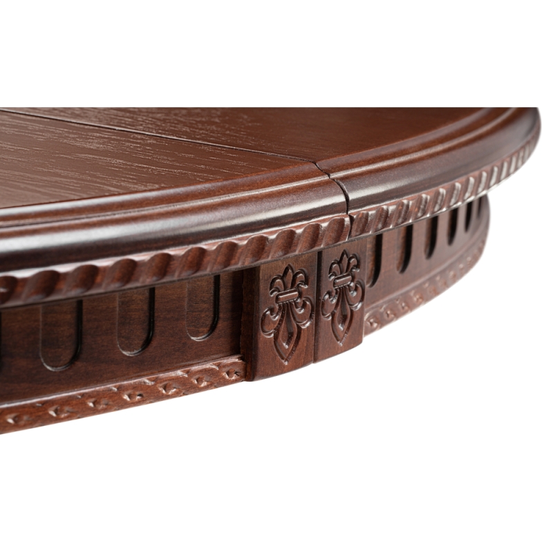 Деревянный стол Нозеан 120(160)х120х76 орех миланский