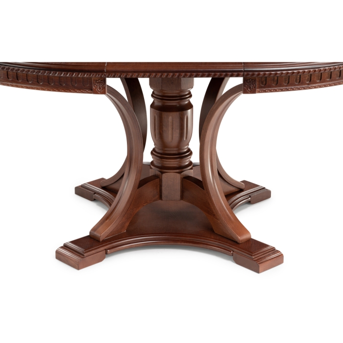 Деревянный стол Нозеан 120(160)х120х76 орех миланский