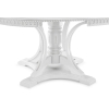 Деревянный стол Нозеан 120(160)х120х76 серебро / белый