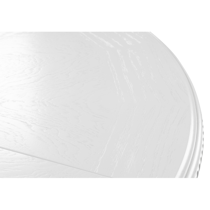 Деревянный стол Нозеан 120(160)х120х76 серебро / белый